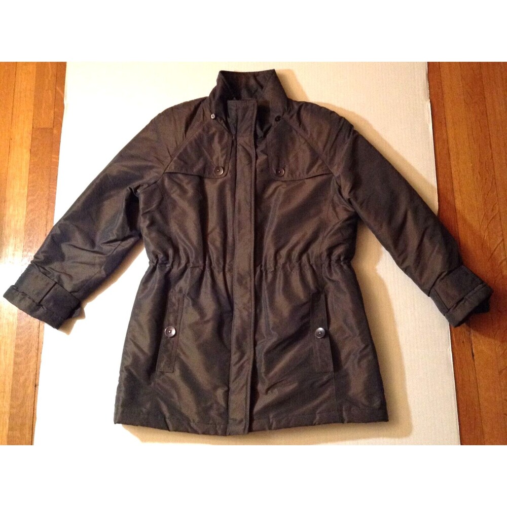 Pendleton Coat Wn S Olive Parka Iridescent Barn Chore Jacket Insulated Pockets